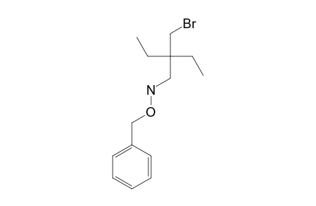 2-(BROMOMETHYL)-2-ETHYL-N-(PHENYLMETHOXY)-1-BUTAN-AMINE