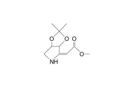 (Z)-(3S,4R)-(3,4-Isopropylidenedioxy-pyrrolidin-2-ylidene)-acetic acid, methyl ester