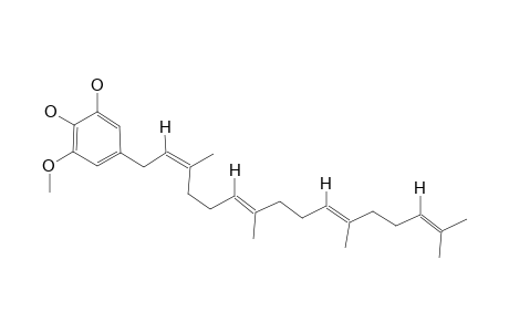 3-methoxy-5-[(2Z,6E,10E)-3,7,11,15-tetramethylhexadeca-2,6,10,14-tetraenyl]pyrocatechol