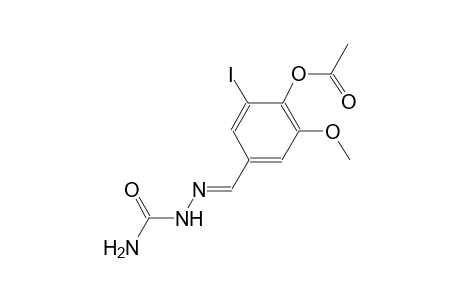 4-{(E)-[(aminocarbonyl)hydrazono]methyl}-2-iodo-6-methoxyphenyl acetate