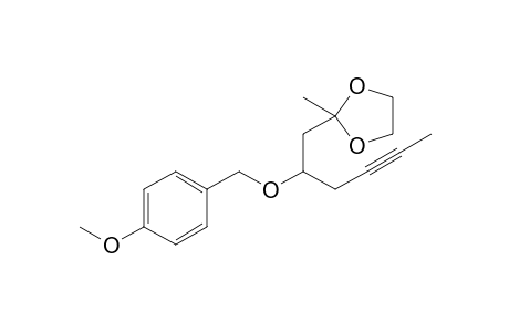 2-{[2'-(p-Methoxybenzyl)oxy]-4'-hexynyl}-2-methyl-1,3-dioxolane