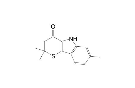 thiopyrano[3,2-b]indol-4(5H)-one, 2,3-dihydro-2,2,7-trimethyl-