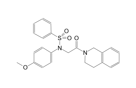 benzenesulfonamide, N-[2-(3,4-dihydro-2(1H)-isoquinolinyl)-2-oxoethyl]-N-(4-methoxyphenyl)-