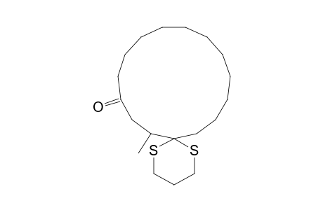 7-Methyl-1,5-dithiaspiro(5,14)eicosan-9-one