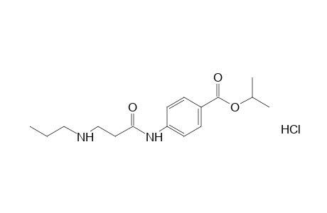 p-[3-(propylamino)propionamido]benzoic acid, isopropyl ester, hydrochloride