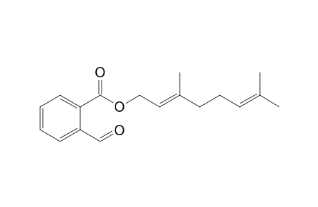 (2E)-3,7-Dimethylocta-2,6-dienyl 2-Formylbenzoate