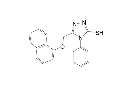 4H-1,2,4-triazole-3-thiol, 5-[(1-naphthalenyloxy)methyl]-4-phenyl-