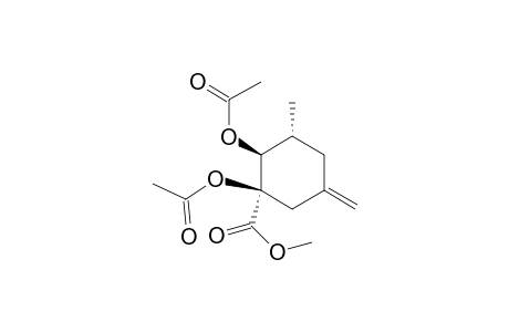 Cyclohexanecarboxylic acid, 1,2-bis(acetyloxy)-3-methyl-5-methylene-, methyl ester, (1.alpha.,2.beta.,3.alpha.)-