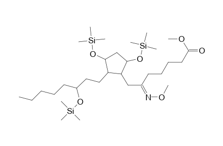 6-(methoxyimino)-7-(2-(3-(trimethylsiloxy)octyl)-3,5-di(trimethylsiloxy)-cyclopentyl)heptanoic acid methyl ester