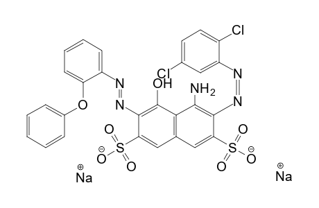 2,7-Naphthalenedisulfonic acid, 4-amino-3-[(2,5-dichlorophenyl)azo]-5-hydroxy-6-[(2-phenoxyphenyl)azo]-. disodium salt