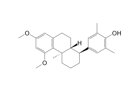 4-[(1S,4aR,10aR)-5,7-dimethoxy-4a-methyl-2,3,4,9,10,10a-hexahydro-1H-phenanthren-1-yl]-2,6-dimethyl-phenol