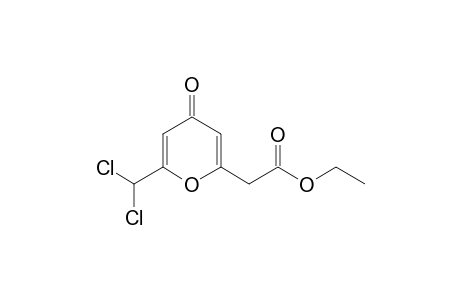 (6-Dichloromethyl-4-oxo-4H-pyran-2-yl)-acetic acid ethyl ester