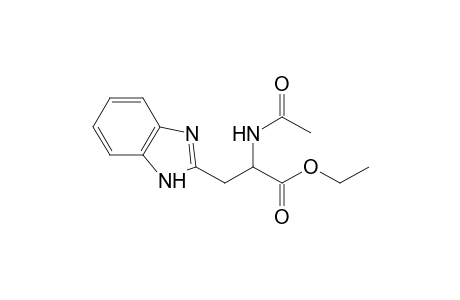 alpha-acetamido-2-benzimidazolepropionic acid, ethyl ester