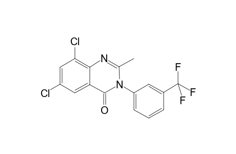 6,8-bis(chloranyl)-2-methyl-3-[3-(trifluoromethyl)phenyl]quinazolin-4-one