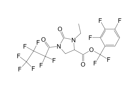 Pentafluorobenzyl N(1)-heptafluorobutyryl-2-oxo-N(3)-ethylimidazolidinecarboxylate
