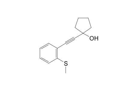 1-((2-(Methylthio)phenyl)ethynyl)cyclopentan-1-ol