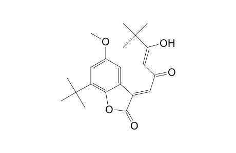 2(3H)-Benzofuranone, 7-(1,1-dimethylethyl)-3-(4-hydroxy-5,5-dimethyl-2-oxo-3-hexenylidene) -5-methoxy-, (Z,E)-