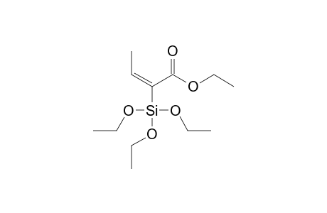 (E)-Ethyl 2-(triethoxysilyl)but-2-enoate