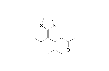 5-(1,3-Dithiolan-2-ylidene)-4-isopropylheptan-2-one