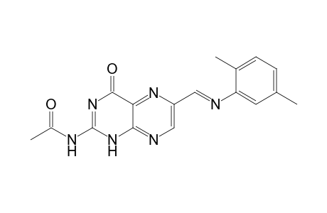 Acetamide, N-[6-[[(2,5-dimethylphenyl)imino]methyl]-1,4-dihydro-4-oxo-2-pteridin yl]-, (E)-