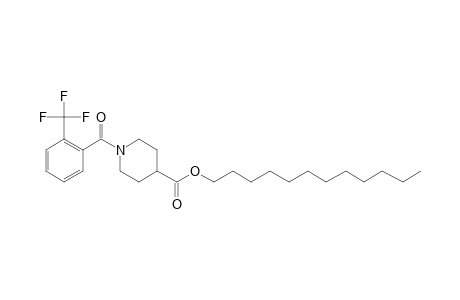 Isonipecotic acid, N-(2-trifluoromethylbenzoyl)-, dodecyl ester