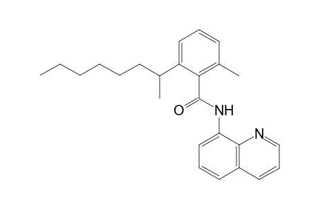 2-methyl-6-(octan-2-yl)-N-(quinolin-8-yl)benzamide