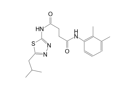 N~1~-(2,3-dimethylphenyl)-N~4~-(5-isobutyl-1,3,4-thiadiazol-2-yl)succinamide