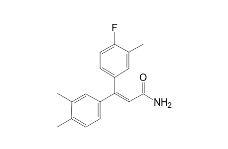 3-(3,4-Dimethylphenyl)-3-(4-fluoro-3-methylphenyl)acrylamide