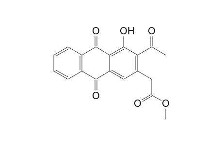 2-(3-acetyl-4-hydroxy-9,10-diketo-2-anthryl)acetic acid methyl ester