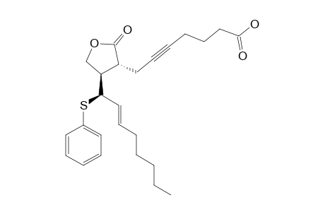 (8R*,12R*,13R*,14E)-9-oxo-13-(phenylthio)-10-oxaprost-14-en-5-ynoic acid