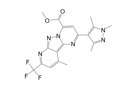 pyrido[2',3':3,4]pyrazolo[1,5-a]pyrimidine-4-carboxylic acid, 10-methyl-8-(trifluoromethyl)-2-(1,3,5-trimethyl-1H-pyrazol-4-yl)-, methyl ester