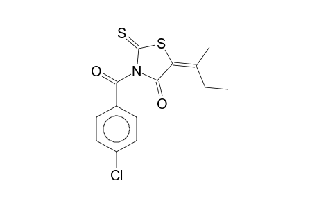 (5Z)-3-(4-Chlorobenzoyl)-5-(1-methylpropylidene)-2-thioxo-1,3-thiazolidin-4-one