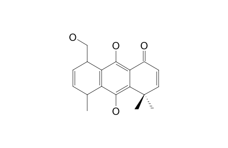 4,4-DIMETHYL-9,10-DIHYDROXY-8-(HYDROXYMETHYL)-5-METHYL-5,8-DIHYDRO-1(4H)-ANTHRACENONE