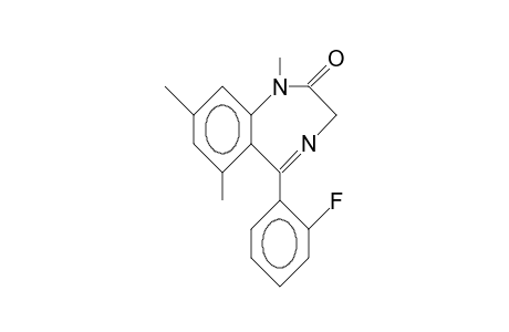 5-(2-Fluoro-phenyl)-1,3-dihydro-1,6,8-trimethyl-2H-1,4-benzodiazepin-2-one