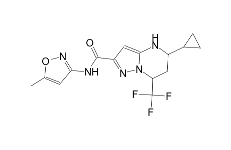 5-cyclopropyl-N-(5-methyl-3-isoxazolyl)-7-(trifluoromethyl)-4,5,6,7-tetrahydropyrazolo[1,5-a]pyrimidine-2-carboxamide