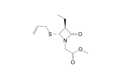 Methyl 2-[(2R,3S)-3-ethyl-2-(allylsulfanyl)-4-oxo-1-azetidin-1-yl]acetate