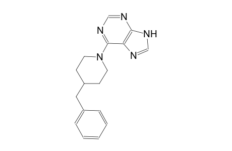 9H-purine, 6-[4-(phenylmethyl)-1-piperidinyl]-