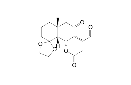 (4a.beta.,8a.beta.)-4-Ethylenedioxy-5-acetoxy-6-formylmethylene-8a-methyloctahydronaphthylen-7-one