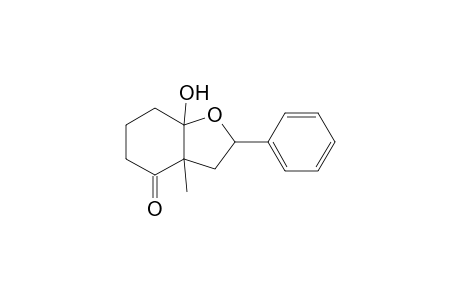4(2H)-Benzofuranone, hexahydro-7a-hydroxy-2-phenyl-