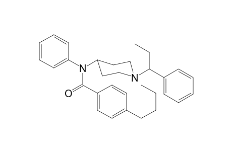 N-Phenyl-N-[1-(1-phenylpropan-1-yl)piperidin-4-yl]-4-butylbenzamide