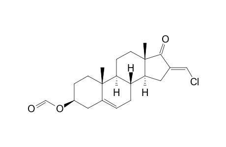 3.beta.-Formyloxy-16(E)-chloromethyleneandrost-5-ene-17-one