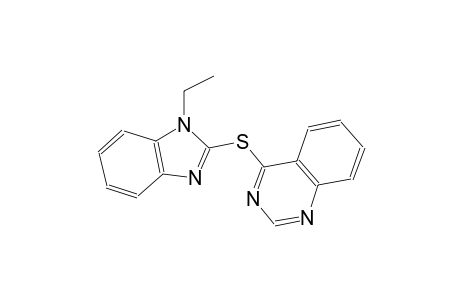 quinazoline, 4-[(1-ethyl-1H-benzimidazol-2-yl)thio]-