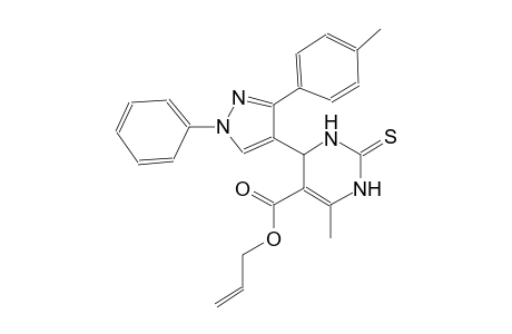 5-pyrimidinecarboxylic acid, 1,2,3,4-tetrahydro-6-methyl-4-[3-(4-methylphenyl)-1-phenyl-1H-pyrazol-4-yl]-2-thioxo-, 2-propenyl ester