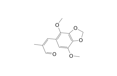 3-(4,7-Dimethoxy-2H-1,3-benzodioxol-5-yl)-2-methylprop-2-enal