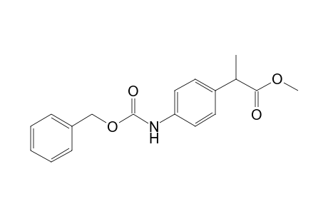 Methyl 2-[4-(benzyloxycarbonylamino)phenyl]propionate