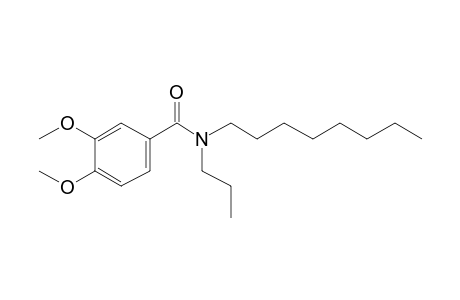 Benzamide, 3,4-dimethoxy-N-propyl-N-octyl-