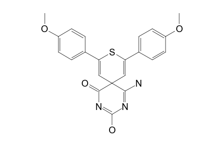5-AMINO-3-HYDROXY-8,10-DI-(4-METHOXYPHENYL)-9-THIA-2,4-DIAZASPIRO-[5,5]-UNDECA-2,4,7,10-TETRAEN-1-ONE