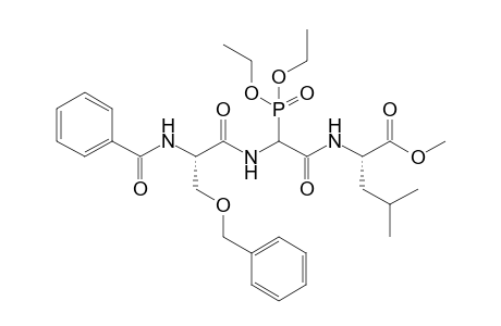 N-[(N-Benzoyl-O-benzyl)-L-seryl-(2-diethoxy phosphoryl)glycyl]-L-Leucine Methyl Ester