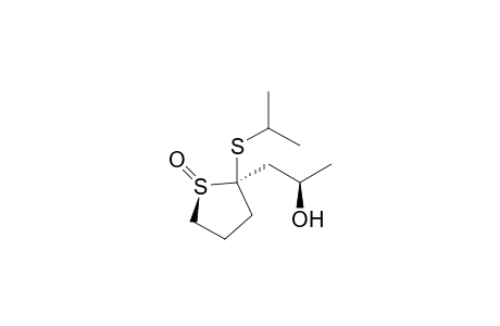 (2R)-1-[(1R,2S)-1-oxidanylidene-2-propan-2-ylsulfanyl-thiolan-2-yl]propan-2-ol