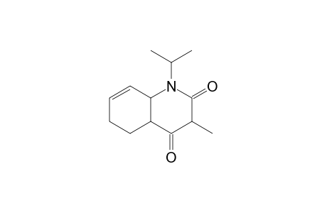1,2,3,4,4a,5,6,8a-Octahydro-1-isopropyl-3-methylquinoline-2,4-dione